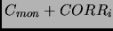 $ C_{mon}+CORR_i$